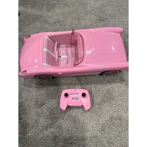 Barbie Hot Wheels RC‎ Corvette C1 Pink Convertible Remote Car 2022 works great